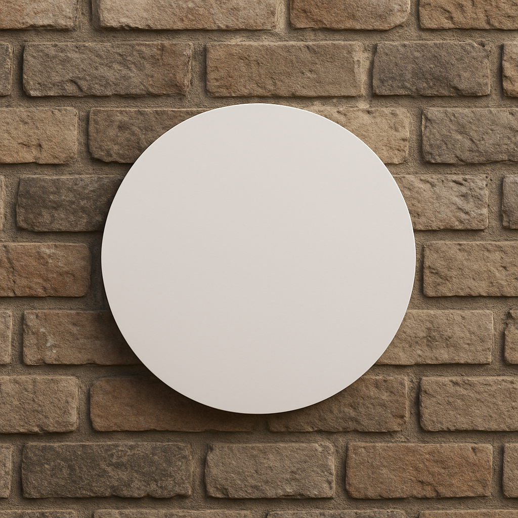 Huisnummerbordje op cirkel | Diverse formaten | Laagste prijs garantie! | GRATIS verzending!