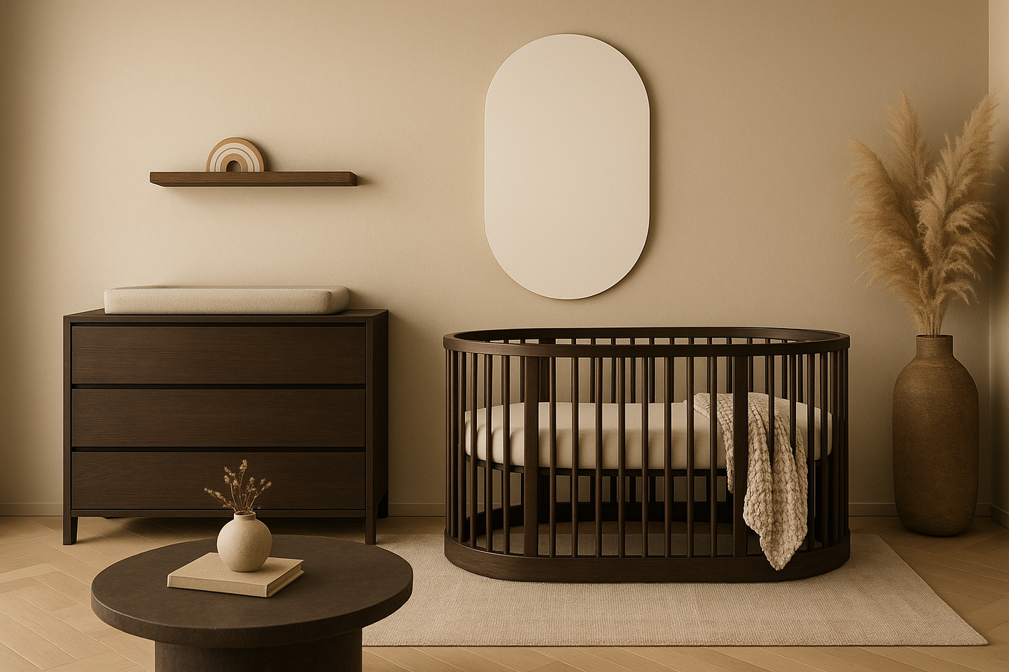 Foto op Ovaal babykamer | kunststof | Diverse formaten | Laagste prijs garantie! | GRATIS verzending!